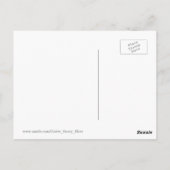 Carte Postale Graphique des phases de la lune avec étoiles (Dos)