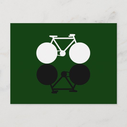 Carte Postale graphique des vélos contrastés (Devant)