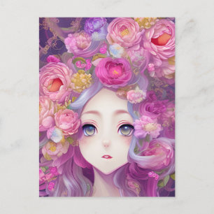 Carte Postale Graphique d'Imaginaire Sun d'Anime