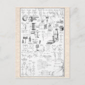 Carte Postale Graphique d'instruments optiques anciens (Devant)