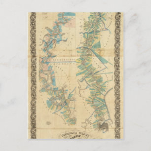 Carte Postale Graphique du fleuve Mississippi inférieur