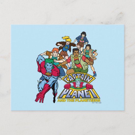 Carte Postale Graphique du logo Captain Planet & Planeteers Grou (Devant)