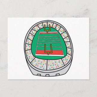 Carte Postale graphique du stade de football