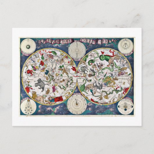 Carte Postale Graphique en étoile (Devant)