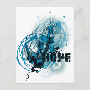 Carte Postale Graphique en lanterne bleue 3