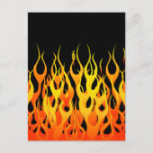 Carte Postale Graphique Flames Hot Racing (Devant)