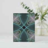 Carte Postale Graphique géométrique Turquoise moderne (Debout devant)