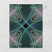 Carte Postale Graphique géométrique Turquoise moderne (Devant)