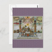 Carte Postale Graphique maçonnique 2 (Devant / Derrière)