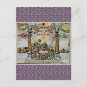 Carte Postale Graphique maçonnique 2