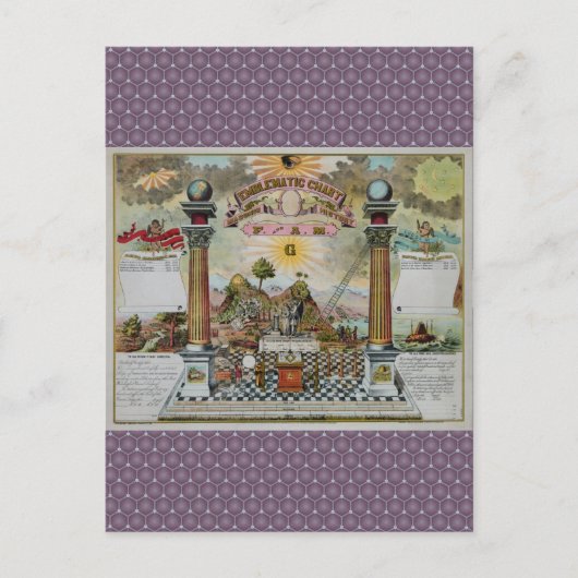 Carte Postale Graphique maçonnique 2 (Devant)