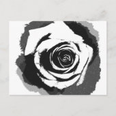 Carte Postale Graphique rose noir et blanc (Devant)