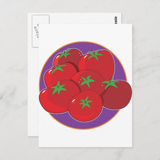 Carte Postale Graphique tomate (Devant / Derrière)