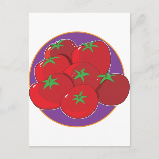Carte Postale Graphique tomate (Devant)