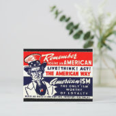 Carte postale graphique vintage (Debout devant)