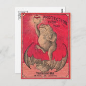 Carte postale graphique vintage (Devant / Derrière)