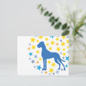 Carte Postale Graphiques Grand Danois (Debout devant)