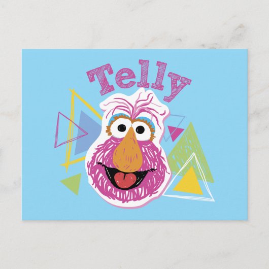 Carte Postale Graphisme Amusant de Telly Monster (Devant)