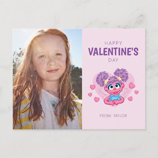 Carte Postale Graphisme de la Saint-Valentin d'Abby Cadabby (Devant)