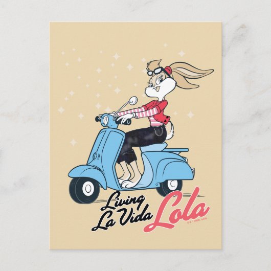 Carte Postale Graphisme de scooter Living La Vida Lola (Devant)