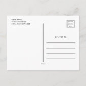 Carte Postale Graphisme de typographie japonaise Snoopy (Dos)