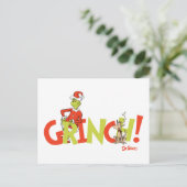 Carte Postale Graphisme du logo du personnage Grinch ! (Debout devant)