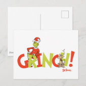 Carte Postale Graphisme du logo du personnage Grinch ! (Devant / Derrière)