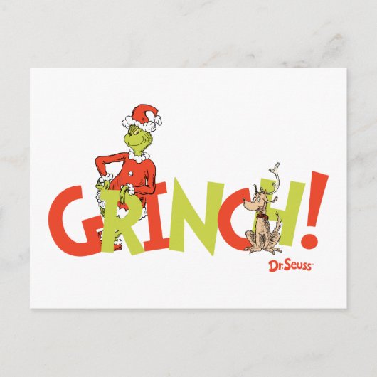 Carte Postale Graphisme du logo du personnage Grinch ! (Devant)