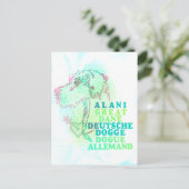 Carte Postale Graphisme Grand Danois (Debout devant)