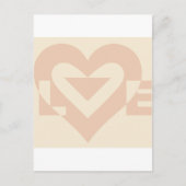 Carte Postale Graphisme mignon, Beige crème (Devant)