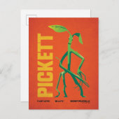 Carte Postale Graphisme Vintage Pickett (Devant / Derrière)