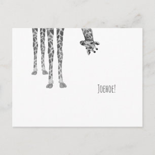 Carte Postale Grapime Youhoe Quote, Gedag Zeggen, Giraf Kaart