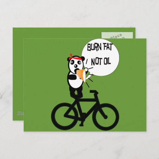 Carte Postale Gras brûlées et non huile (Devant / Derrière)