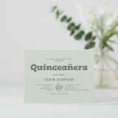 Carte postale Gras Jouer Quinceanera (Debout devant)