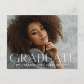 Carte Postale Gras moderne blanc transparent texte Grad photo (Devant)