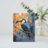 Carte Postale Gras Peinture à l'huile Toucan (Debout devant)
