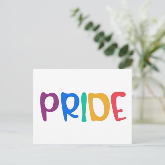 Carte Postale Gras Rainbow Pride (Debout devant)