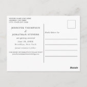 Carte Postale Gras Script superposer photo moderne Enregistrer l (Dos)