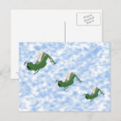 Carte Postale Grasshopper Whimsical Cartoon Art (Devant / Derrière)