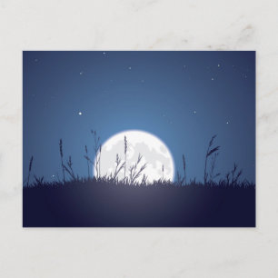 Carte Postale Grassy Moonrise