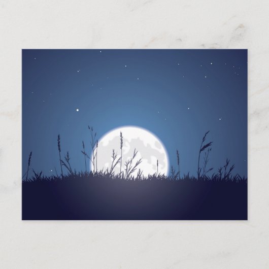 Carte Postale Grassy Moonrise (Devant)