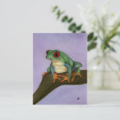 Carte postale Grat Red Eyed Tree Frog (Debout devant)