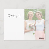 Carte Postale Grateful Bridesmaitres Photo Blank Merci (Dos)