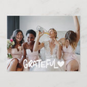 Carte Postale Grateful Bridesmaitres Photo Blank Merci (Devant)