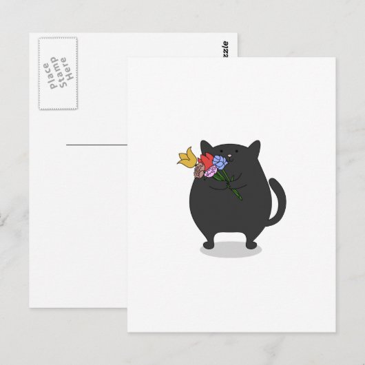 Carte Postale Grateful Kitty (Devant / Derrière)