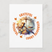 Carte Postale Grateful Thankful Court Ajourné - Citation d'avoca (Devant)