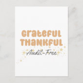 Carte Postale Grateful Vérification gratuite - Drôle comptable (Devant)