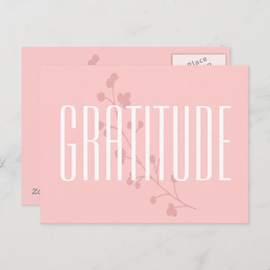 Carte Postale Gratitude (Devant / Derrière)