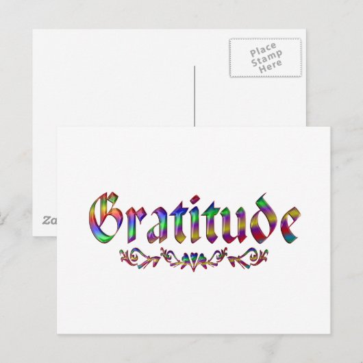 Carte Postale Gratitude (Devant / Derrière)