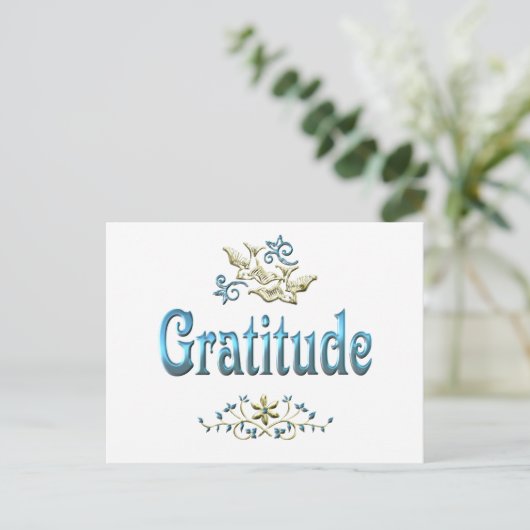CARTE POSTALE GRATITUDE (Debout devant)